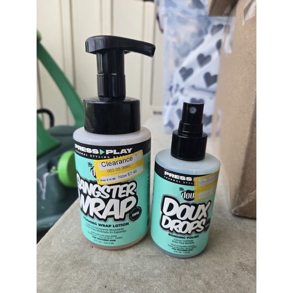 The Doux Gangster Wrap Foaming Wrap Lotion for Textured Hair & Doux Drops Polish - Picture 1 of 3